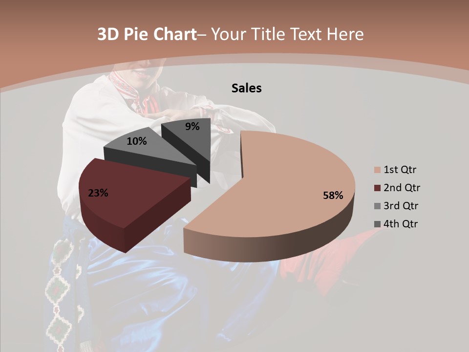 Alone Costume Young PowerPoint Template