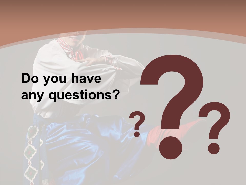 Alone Costume Young PowerPoint Template