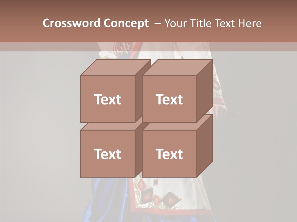Lifestyle Old Knitting PowerPoint Template