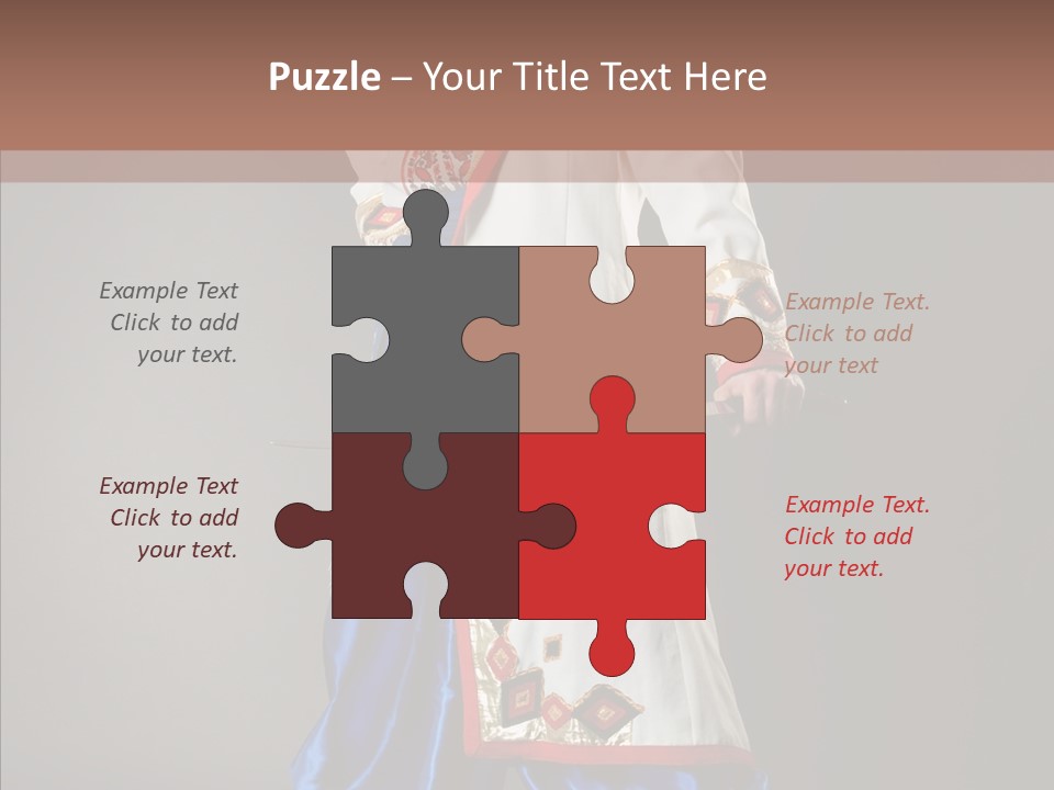 Lifestyle Old Knitting PowerPoint Template