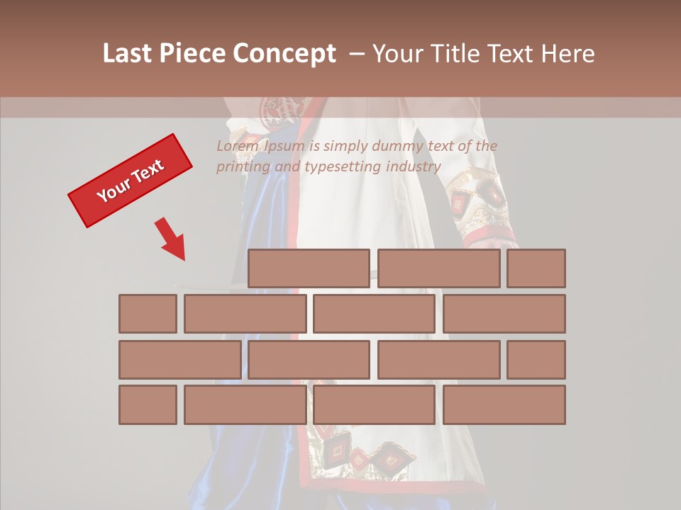 Lifestyle Old Knitting PowerPoint Template