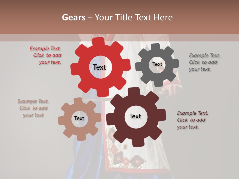 Lifestyle Old Knitting PowerPoint Template