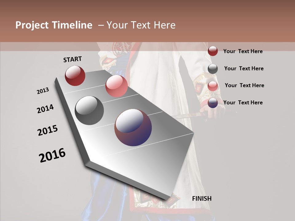 Lifestyle Old Knitting PowerPoint Template