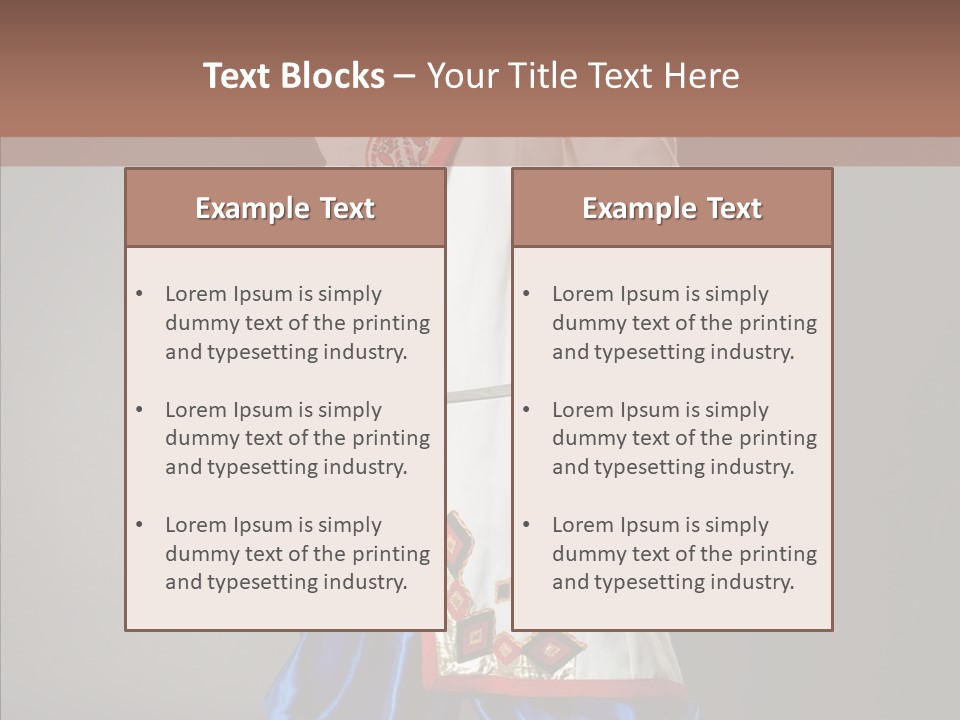 Lifestyle Old Knitting PowerPoint Template