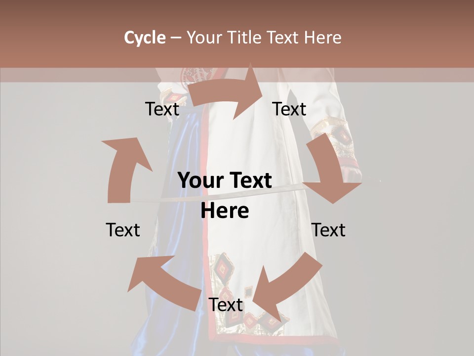 Lifestyle Old Knitting PowerPoint Template