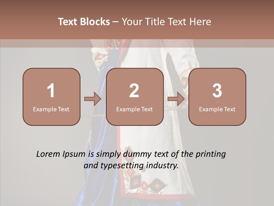 Lifestyle Old Knitting PowerPoint Template