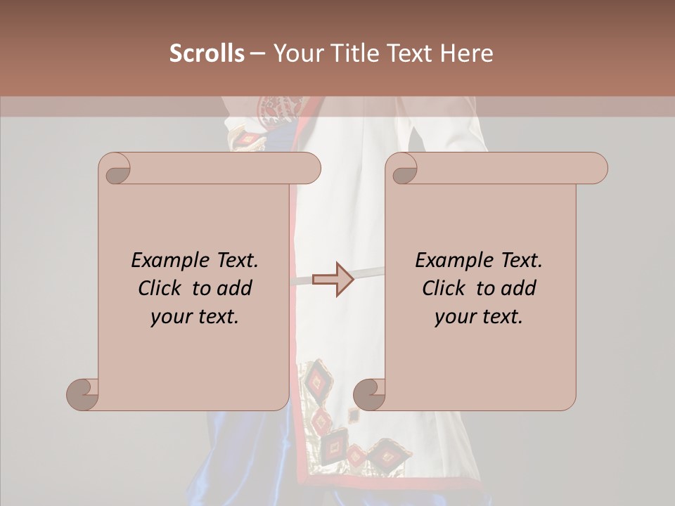 Lifestyle Old Knitting PowerPoint Template