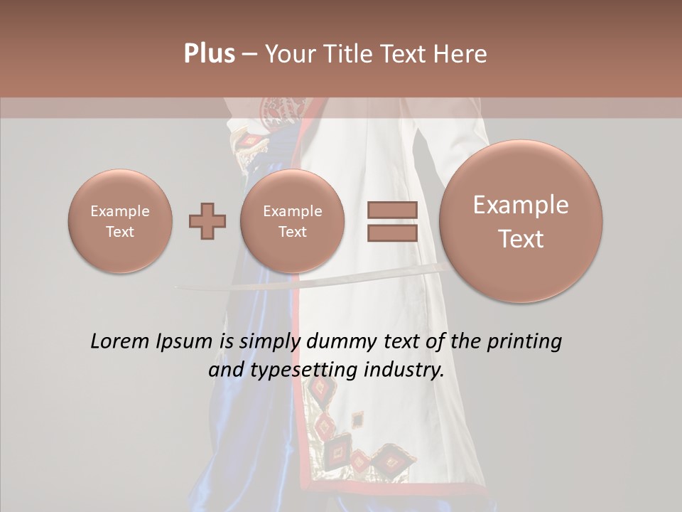 Lifestyle Old Knitting PowerPoint Template