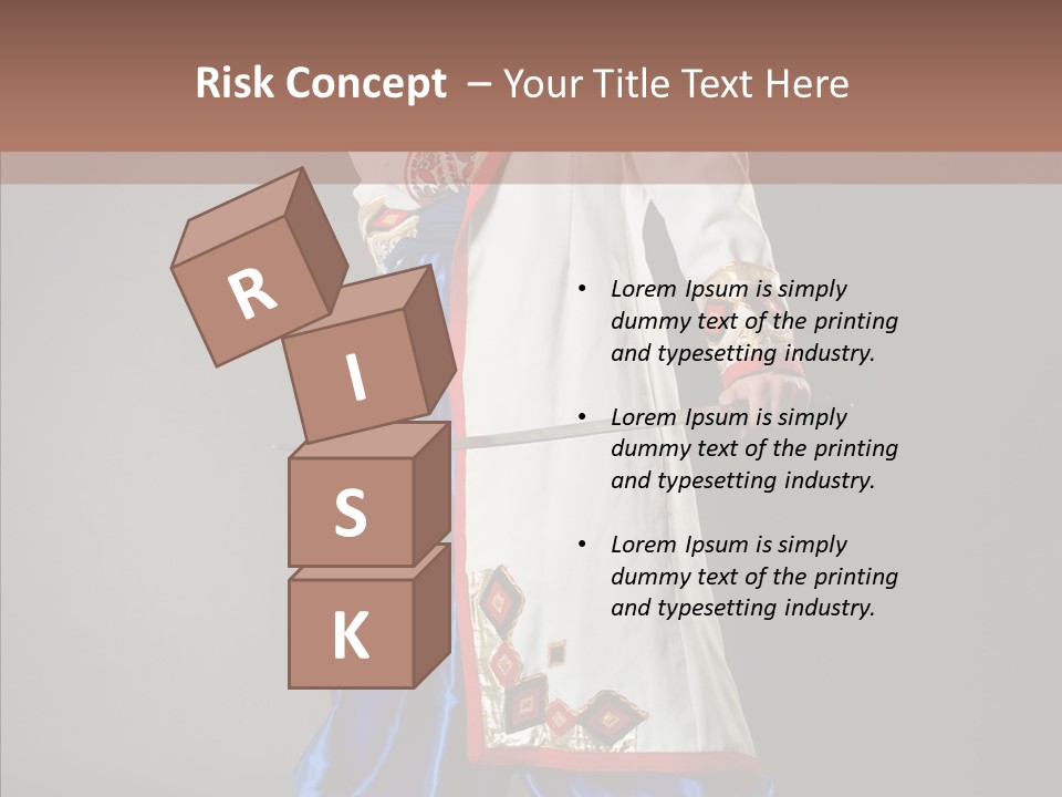 Lifestyle Old Knitting PowerPoint Template