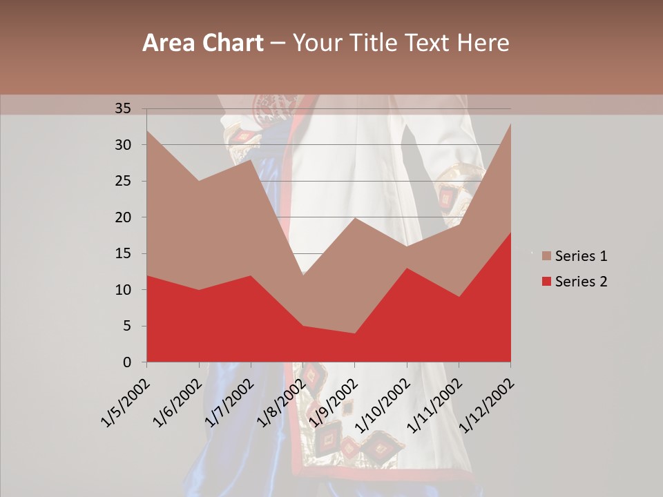Lifestyle Old Knitting PowerPoint Template
