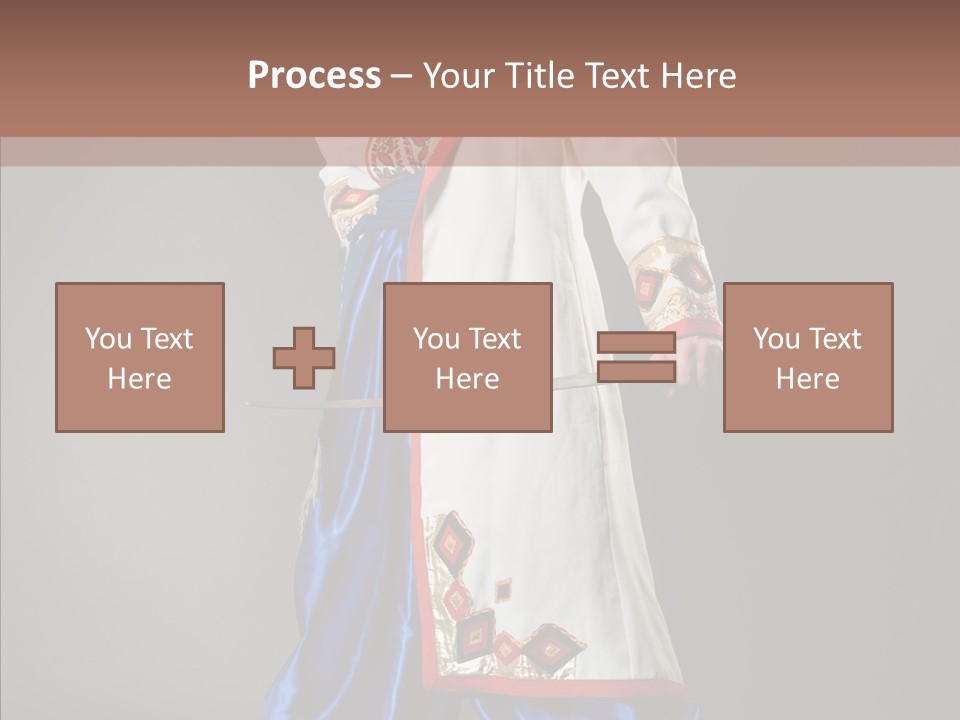 Lifestyle Old Knitting PowerPoint Template