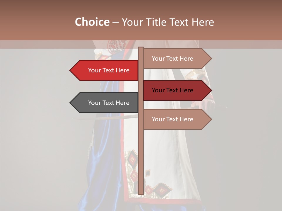 Lifestyle Old Knitting PowerPoint Template