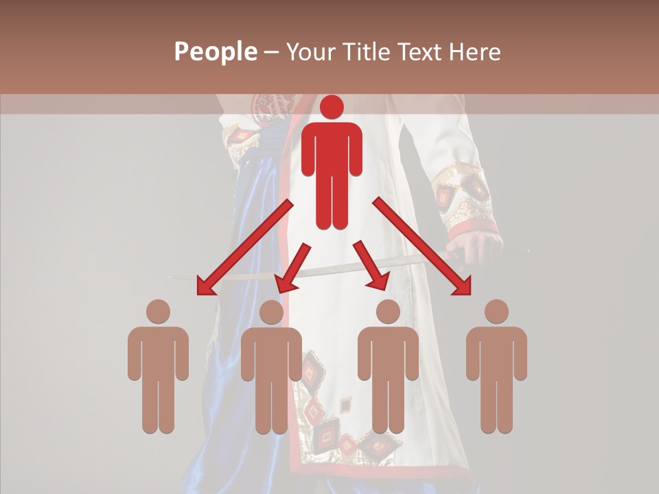 Lifestyle Old Knitting PowerPoint Template