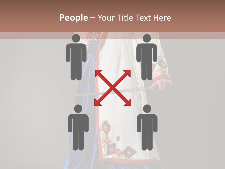 Lifestyle Old Knitting PowerPoint Template