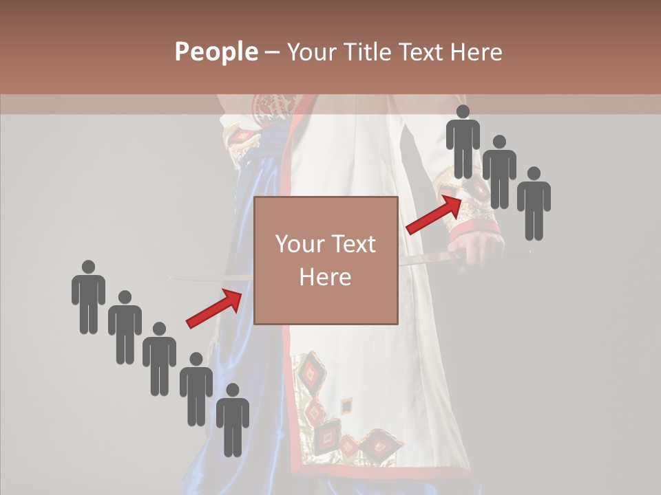 Lifestyle Old Knitting PowerPoint Template