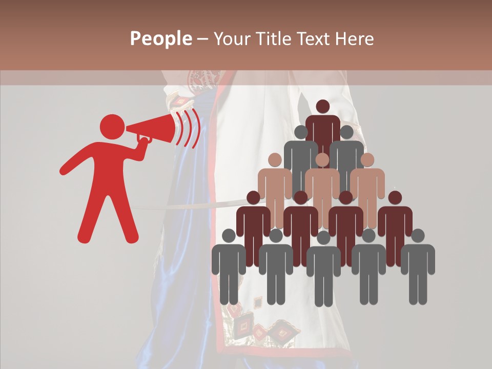 Lifestyle Old Knitting PowerPoint Template