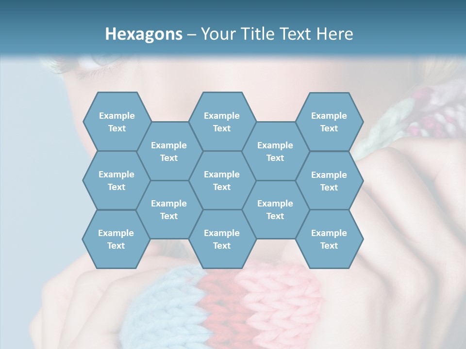 Scarf Youth Sweater PowerPoint Template