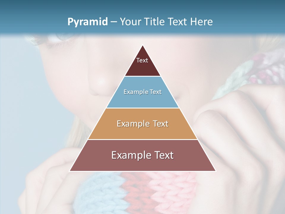 Scarf Youth Sweater PowerPoint Template