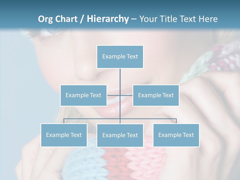 Scarf Youth Sweater PowerPoint Template