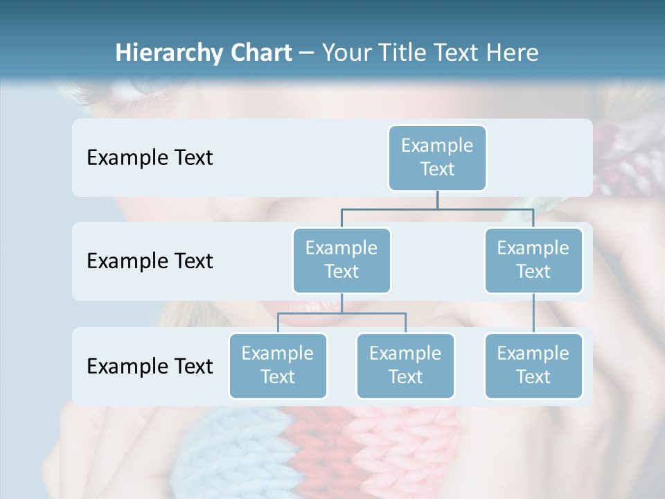 Scarf Youth Sweater PowerPoint Template