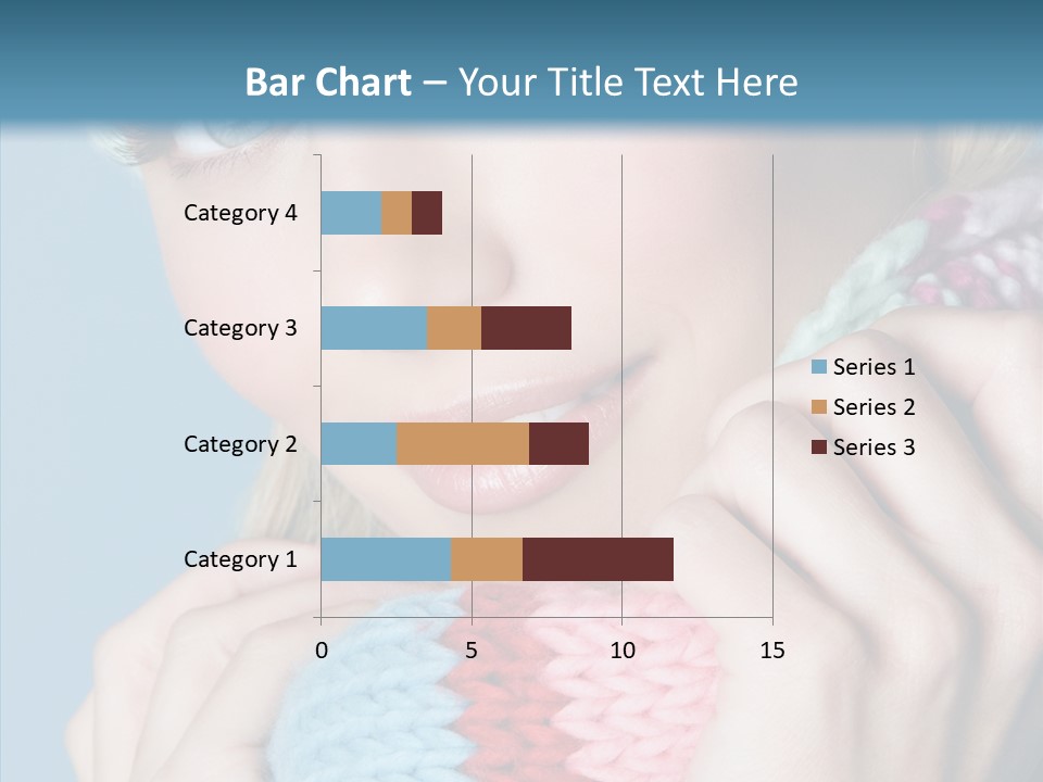 Scarf Youth Sweater PowerPoint Template