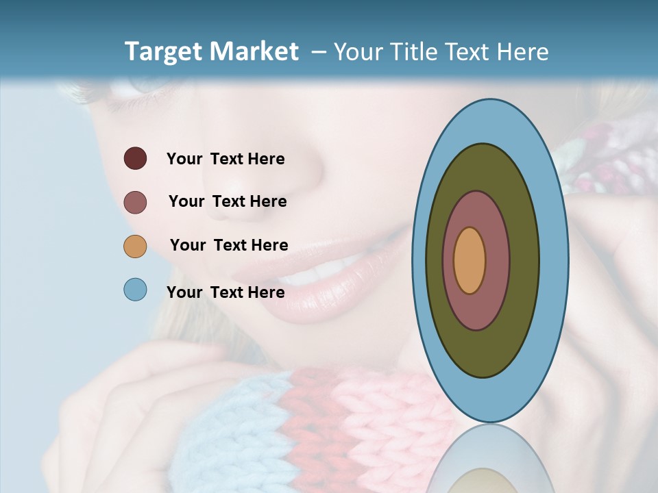 Scarf Youth Sweater PowerPoint Template