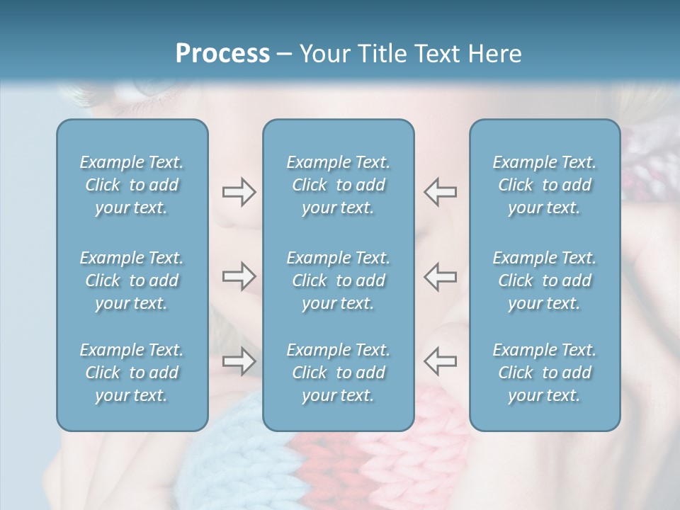 Scarf Youth Sweater PowerPoint Template