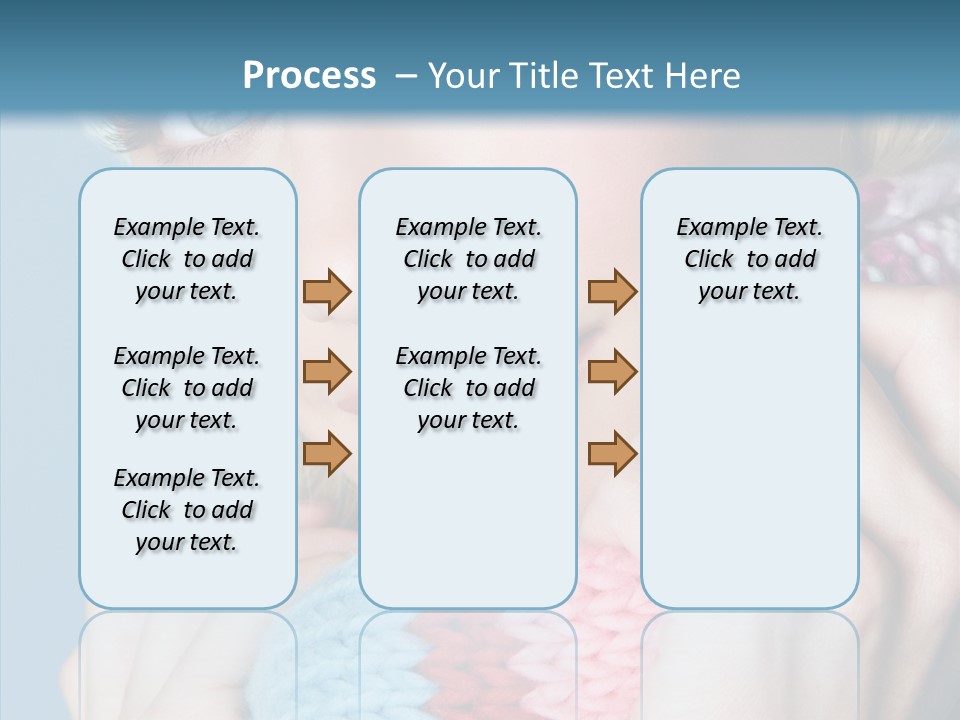 Scarf Youth Sweater PowerPoint Template
