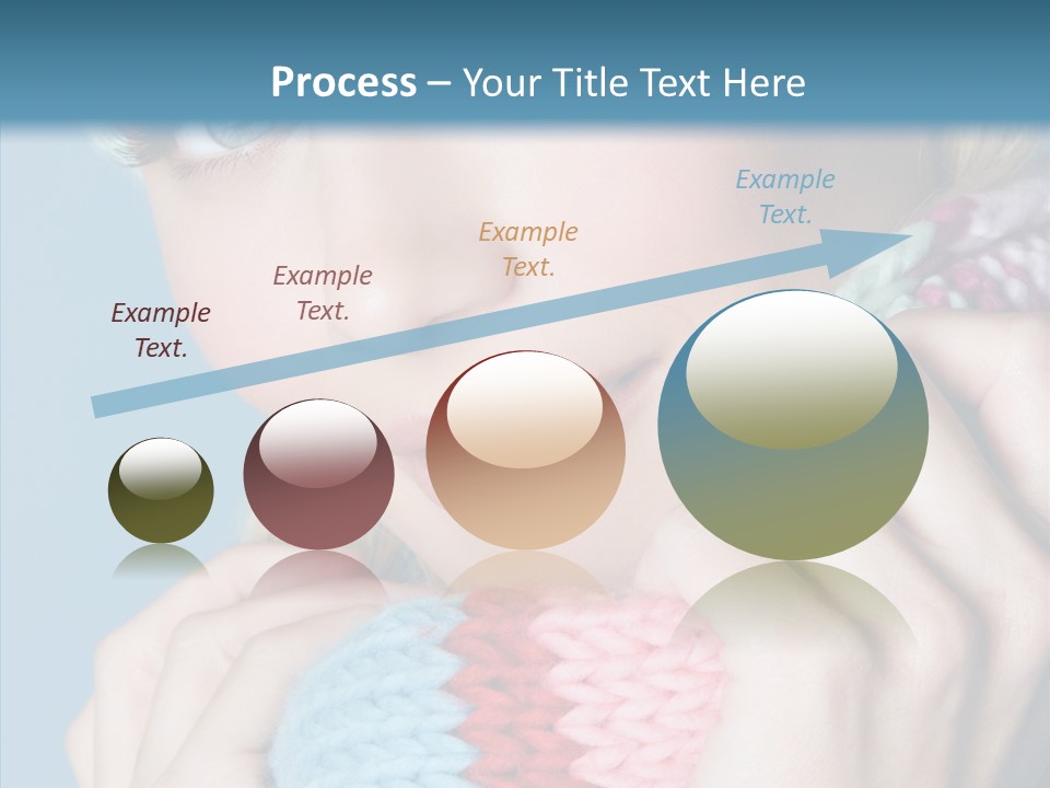 Scarf Youth Sweater PowerPoint Template