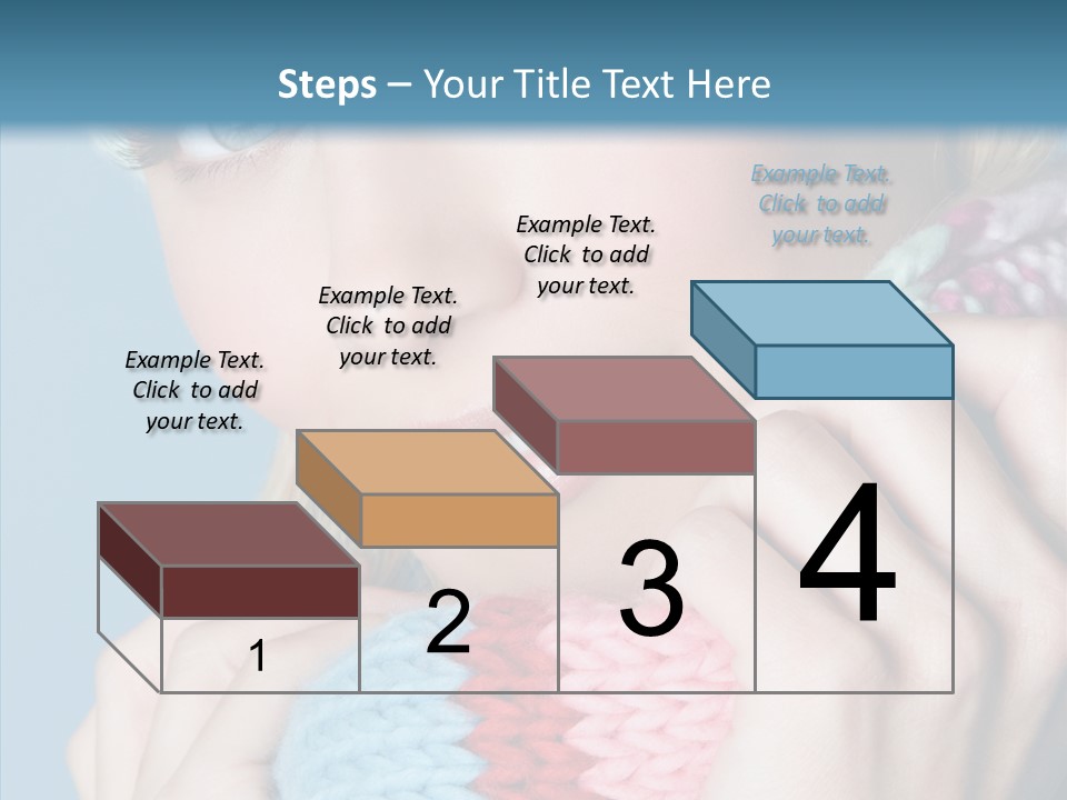 Scarf Youth Sweater PowerPoint Template