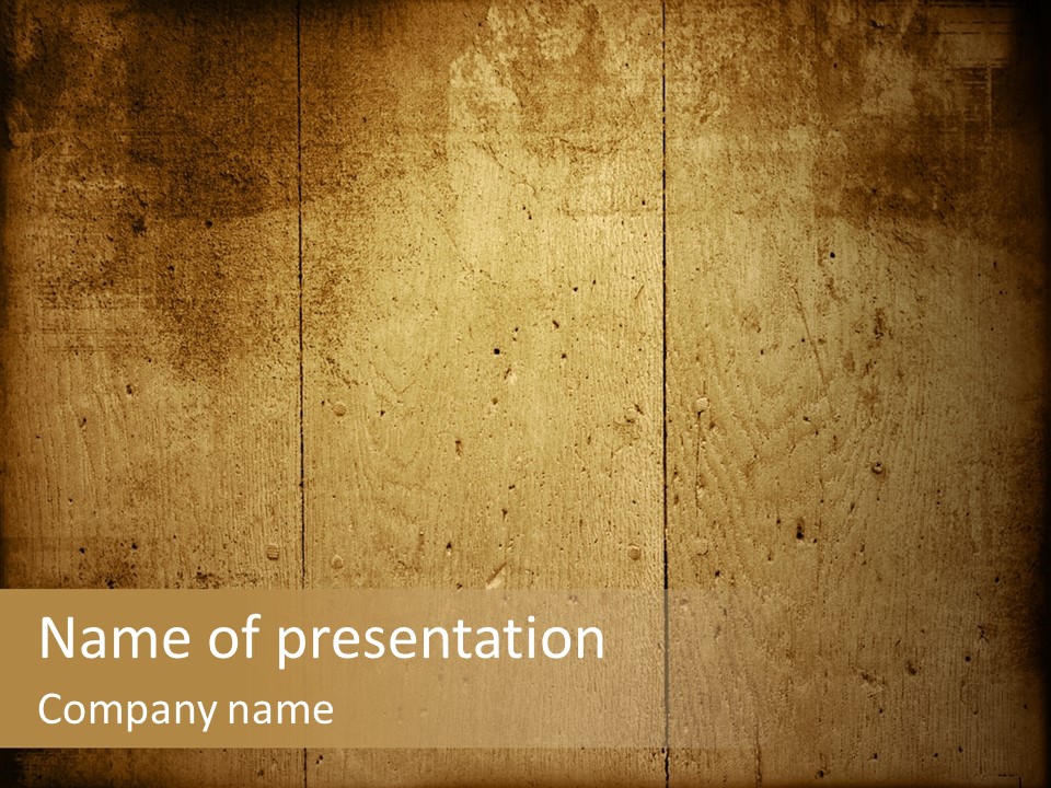 Grain Stains Ragged PowerPoint Template