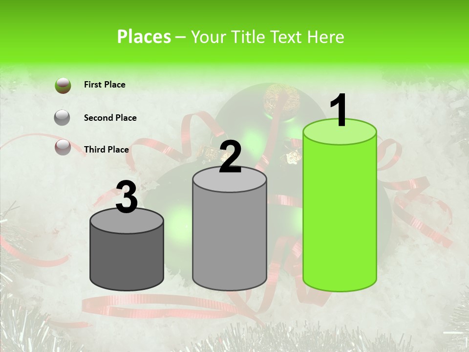 Silver White Curly PowerPoint Template