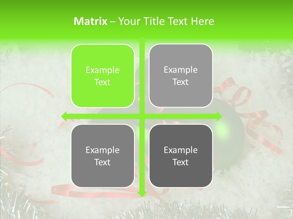 Silver White Curly PowerPoint Template