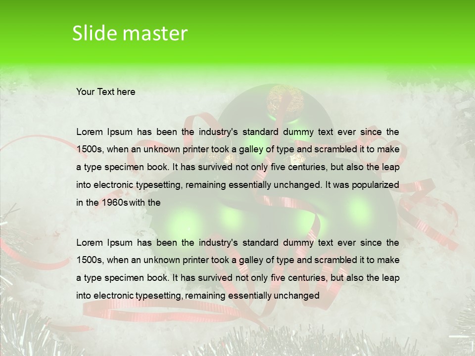 Silver White Curly PowerPoint Template