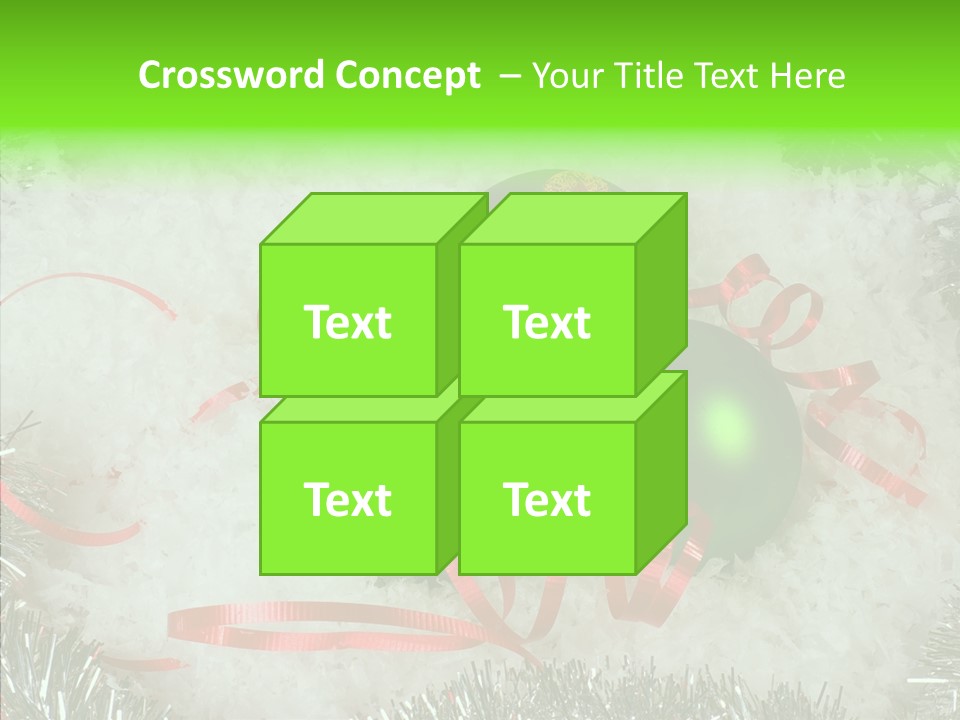 Silver White Curly PowerPoint Template