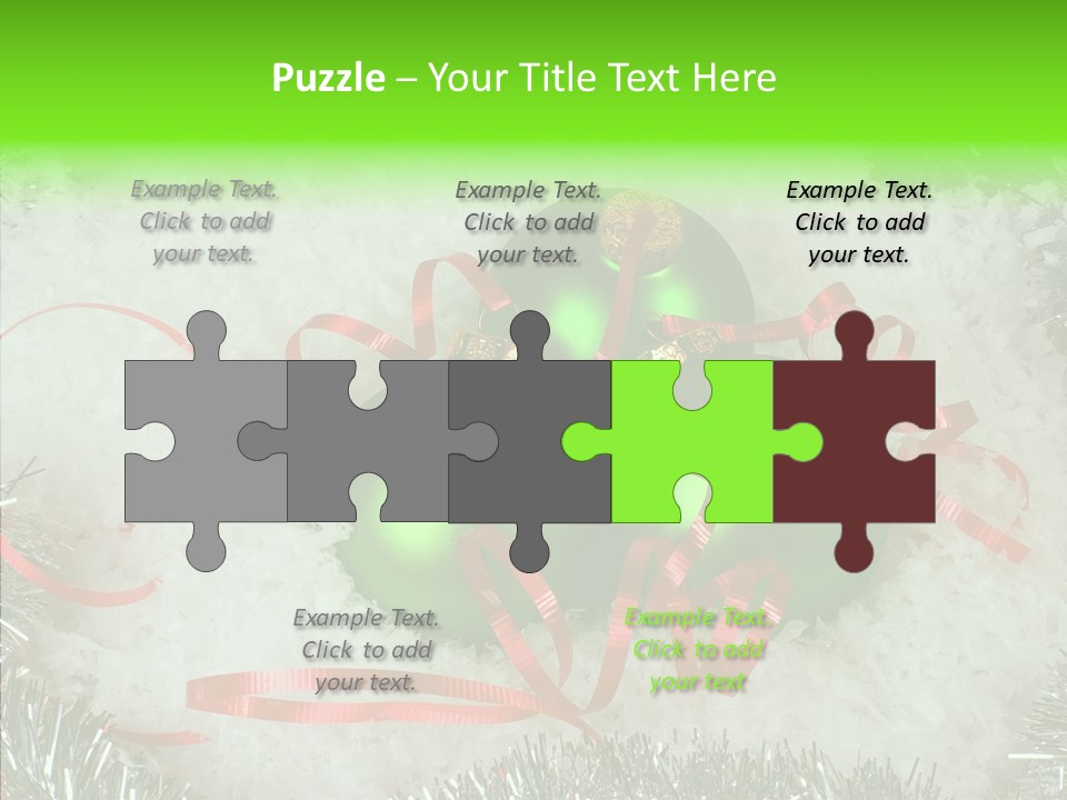 Silver White Curly PowerPoint Template