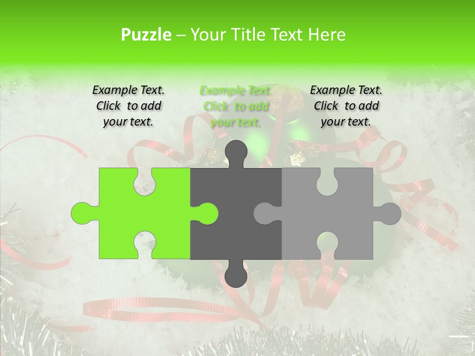 Silver White Curly PowerPoint Template