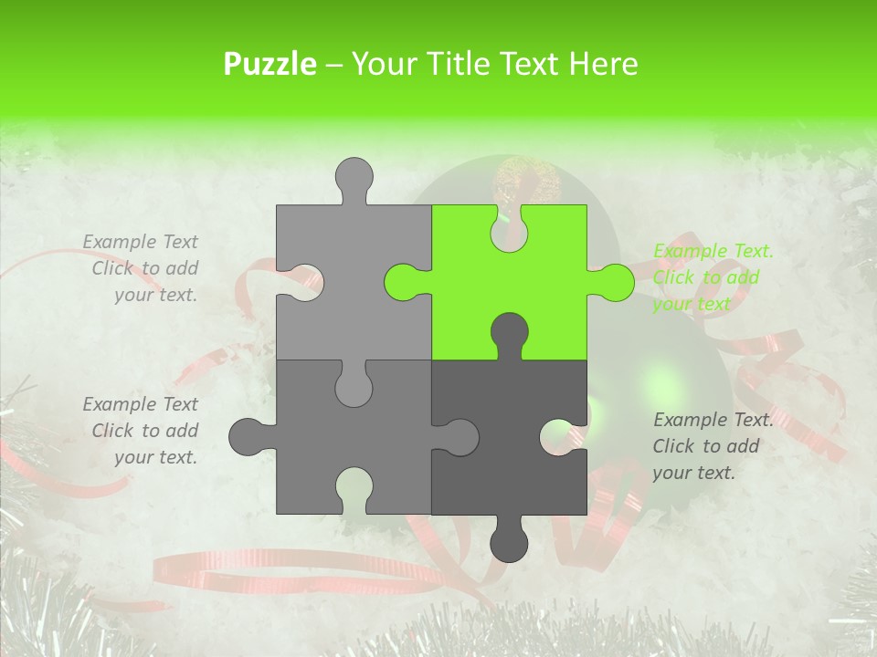 Silver White Curly PowerPoint Template