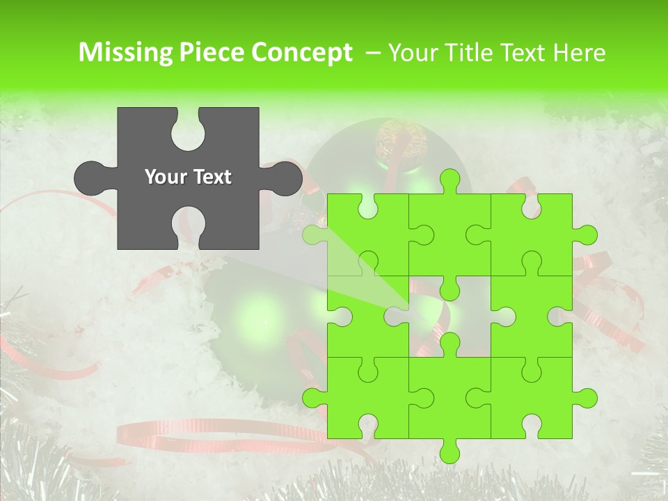 Silver White Curly PowerPoint Template