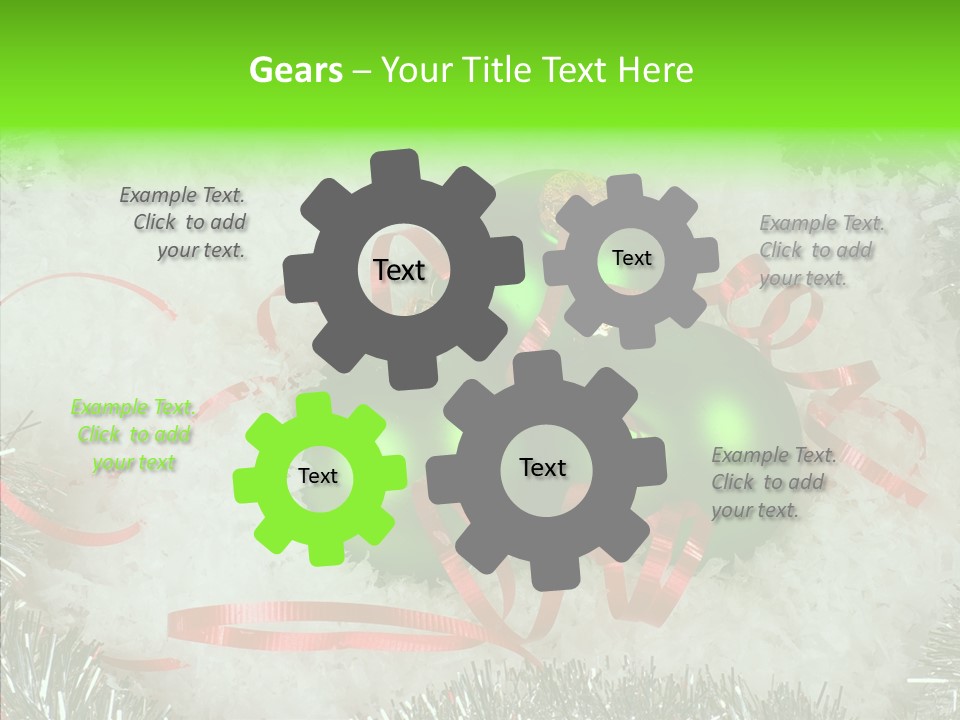 Silver White Curly PowerPoint Template