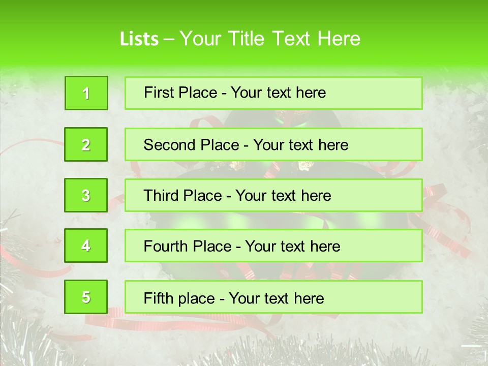 Silver White Curly PowerPoint Template