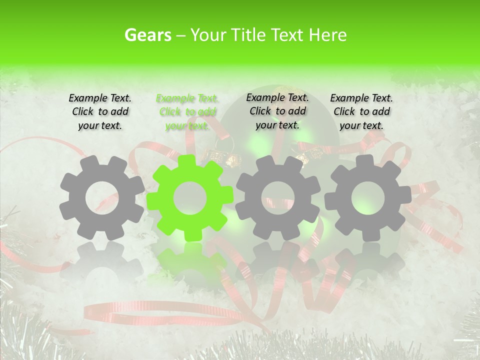 Silver White Curly PowerPoint Template