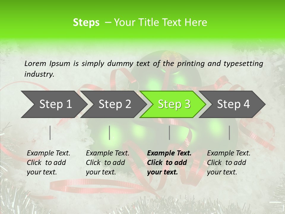 Silver White Curly PowerPoint Template