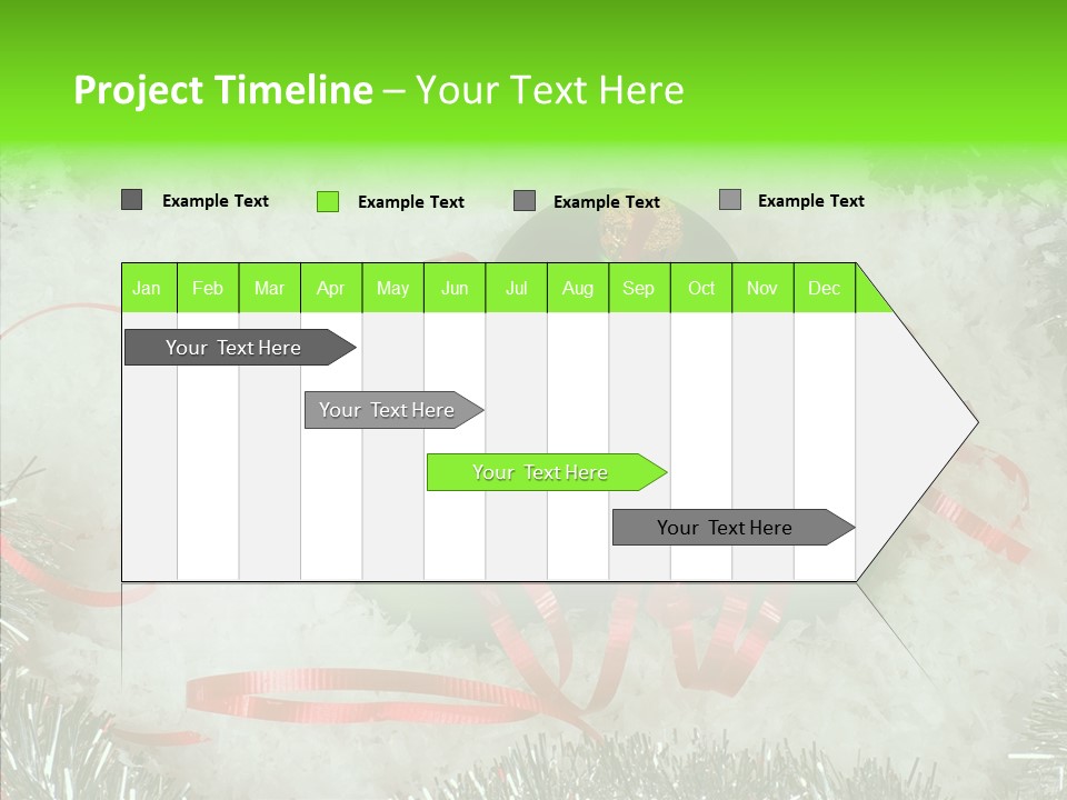 Silver White Curly PowerPoint Template