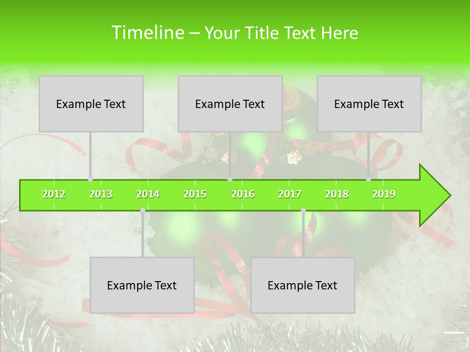 Silver White Curly PowerPoint Template