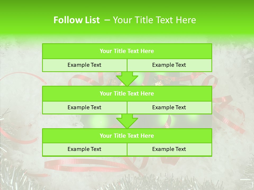 Silver White Curly PowerPoint Template