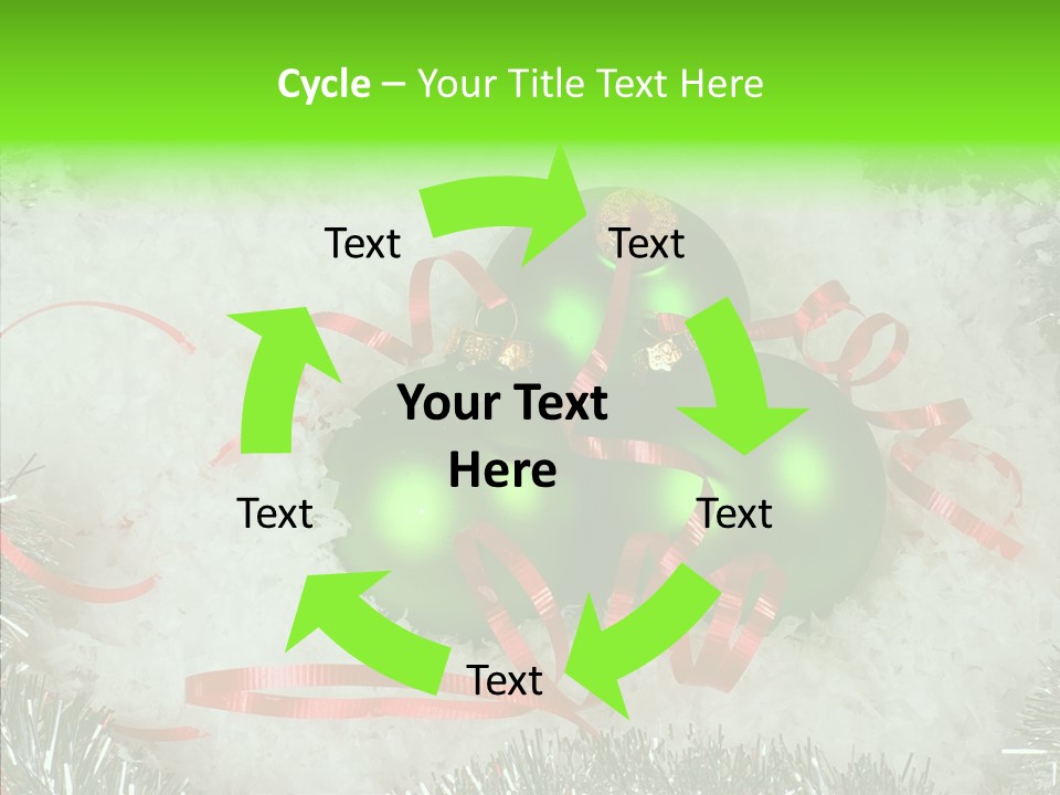 Silver White Curly PowerPoint Template