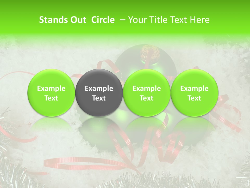 Silver White Curly PowerPoint Template