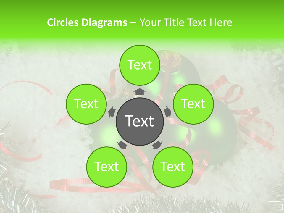 Silver White Curly PowerPoint Template