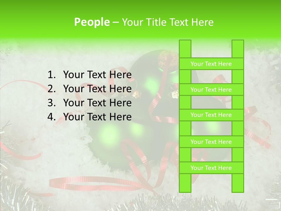 Silver White Curly PowerPoint Template